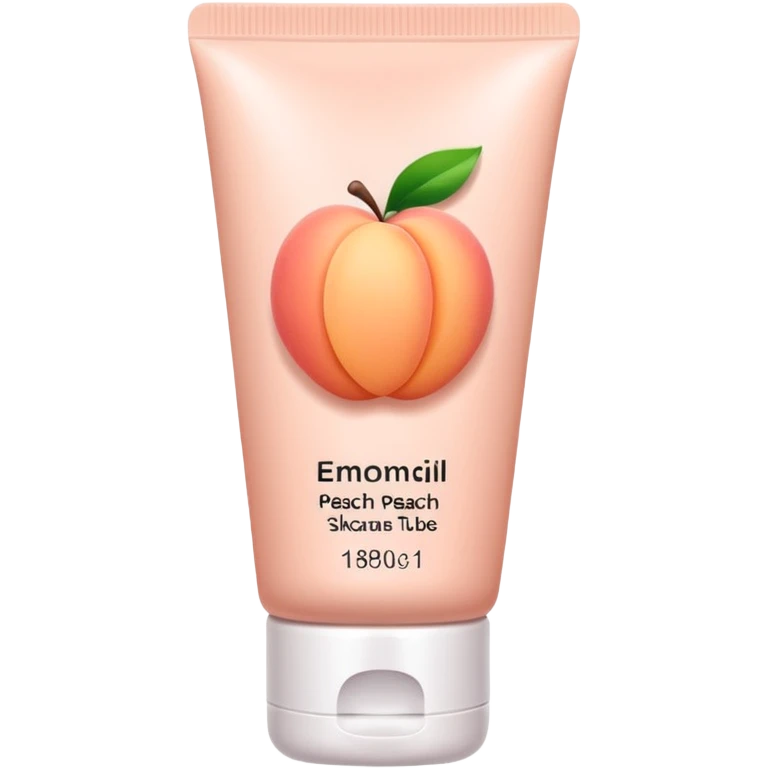 solid color light pinkish peach plain skincare tube emoji