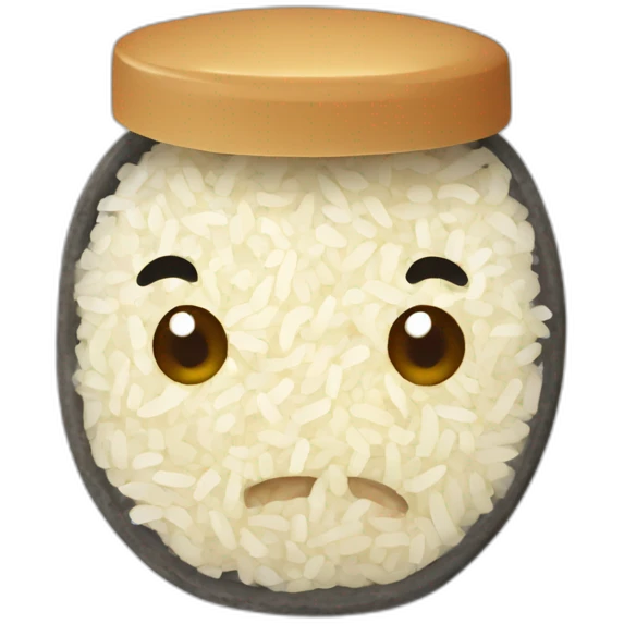 Spam and rice emoji