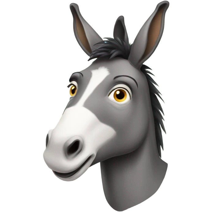 Smart donkey emoji