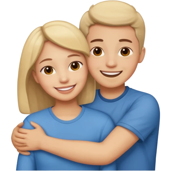 بغل کردن رفیق emoji