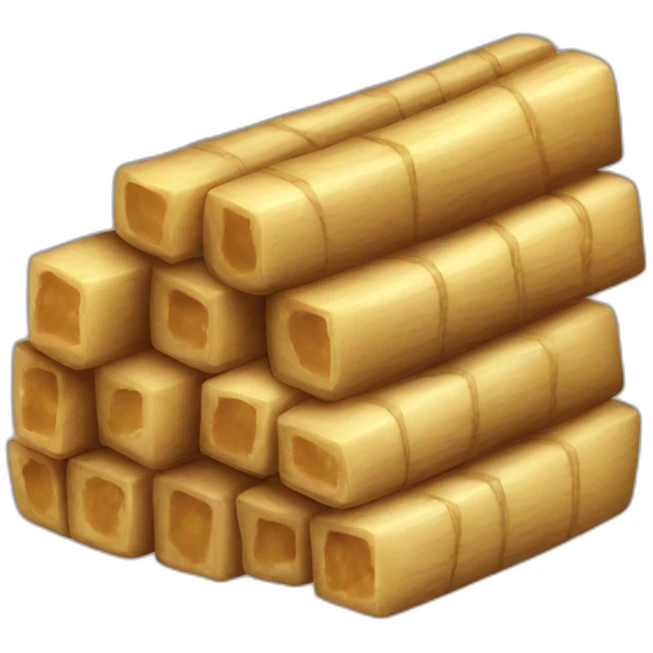 raw brown sugar cane cubes emoji
