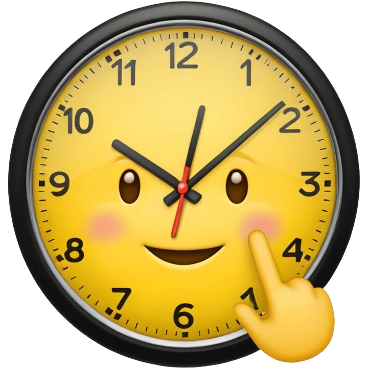 Regulate yellow emoji with doing the clock it sign like how they do on Zeus baddies  emoji