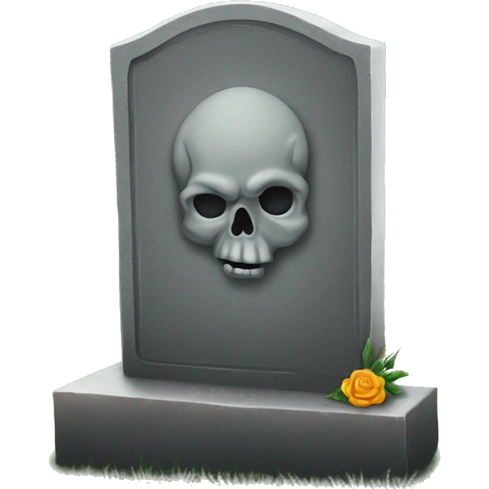 gravestone that says here lies SmokeDevil emoji