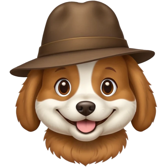 dog wearing a hat  emoji