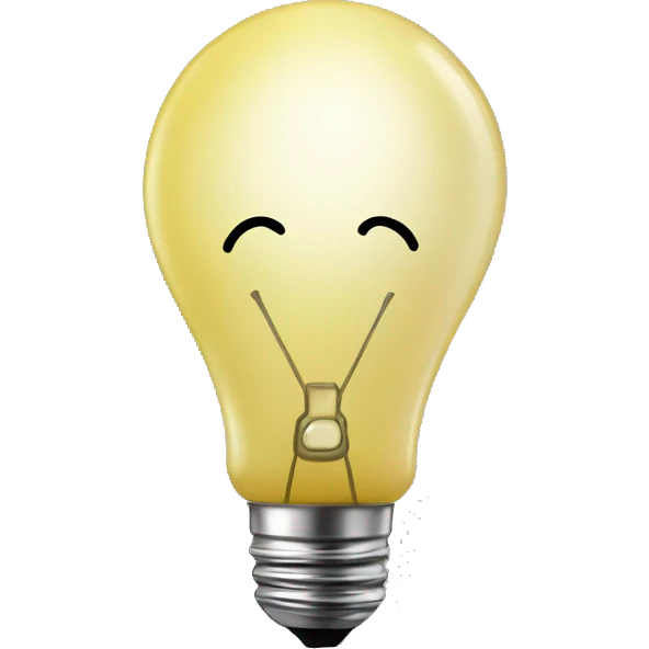 Brokn lightbulb emoji