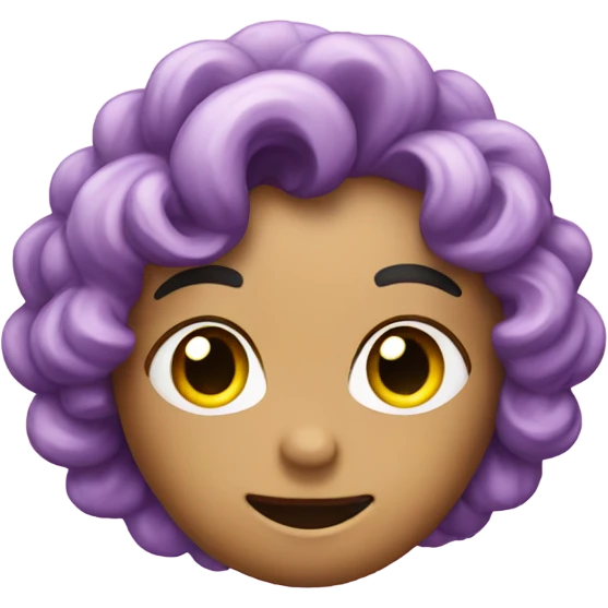 Lilac heart with sparkles emoji