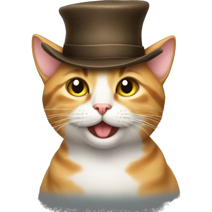 Cat with a hat emoji
