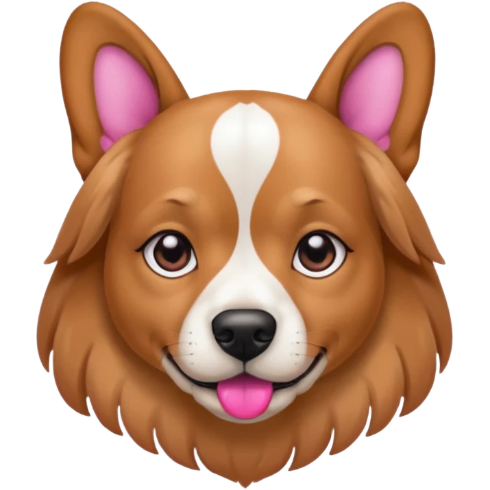 a baddie dog with pink nails emoji