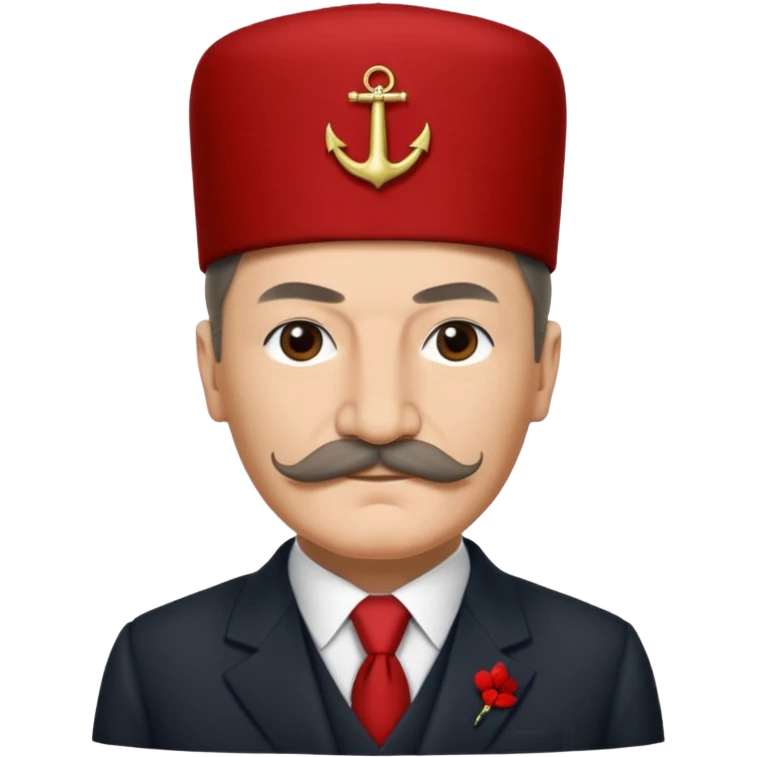 Atatürk kafasında şamkayla emoji