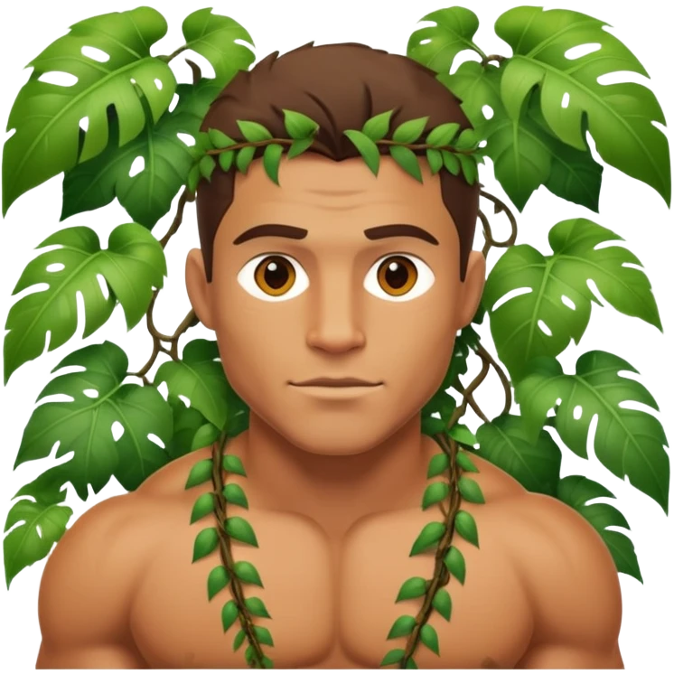 Jungle man emoji