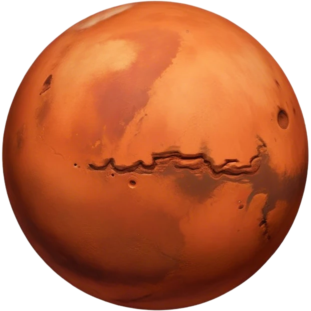 Planet Mars emoji