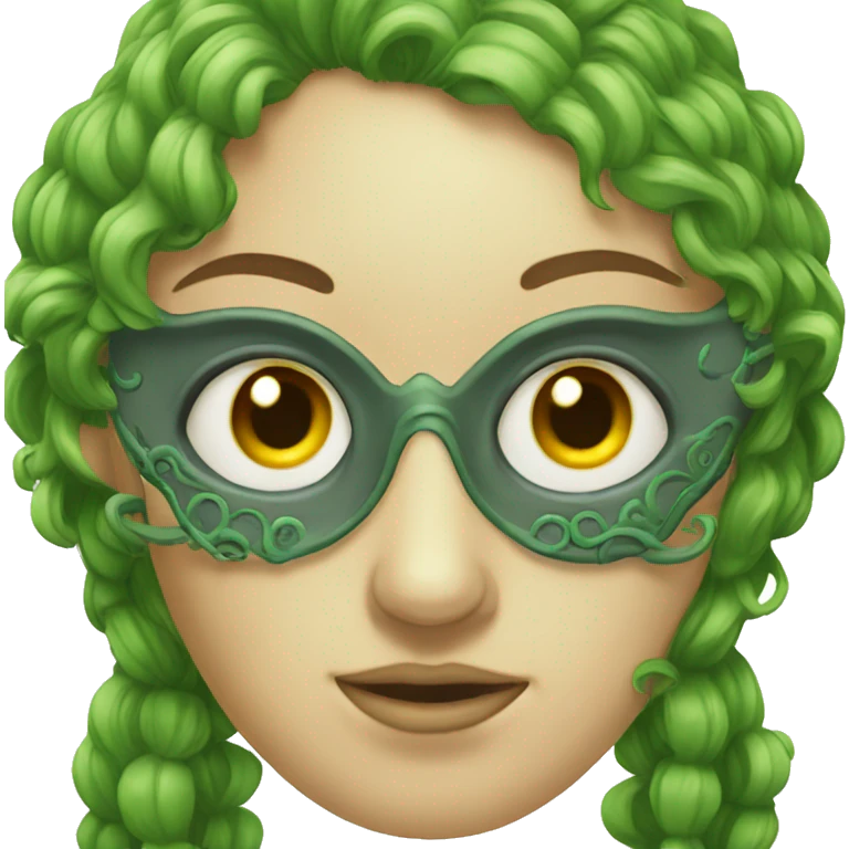 A nymph mask with four eyes emoji