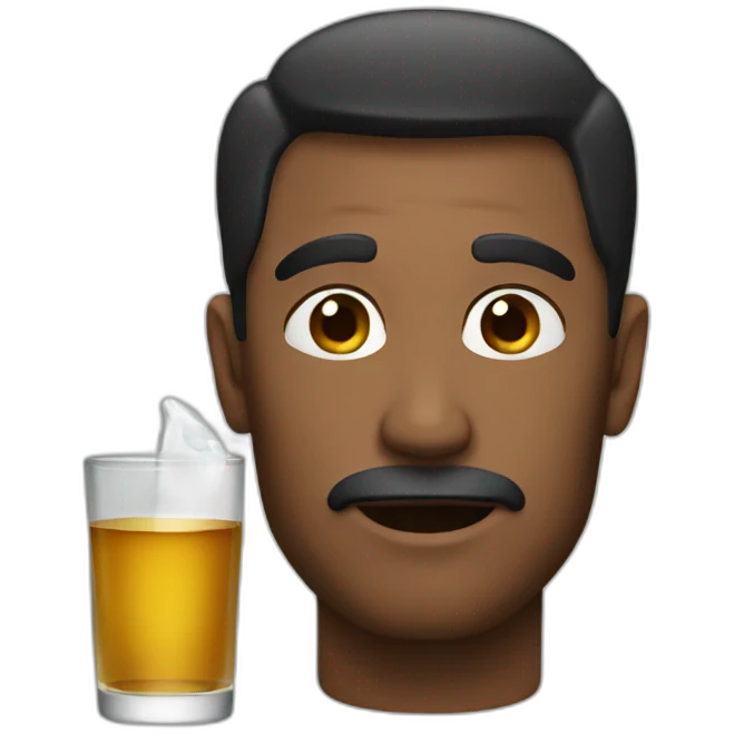 a man drink emoji