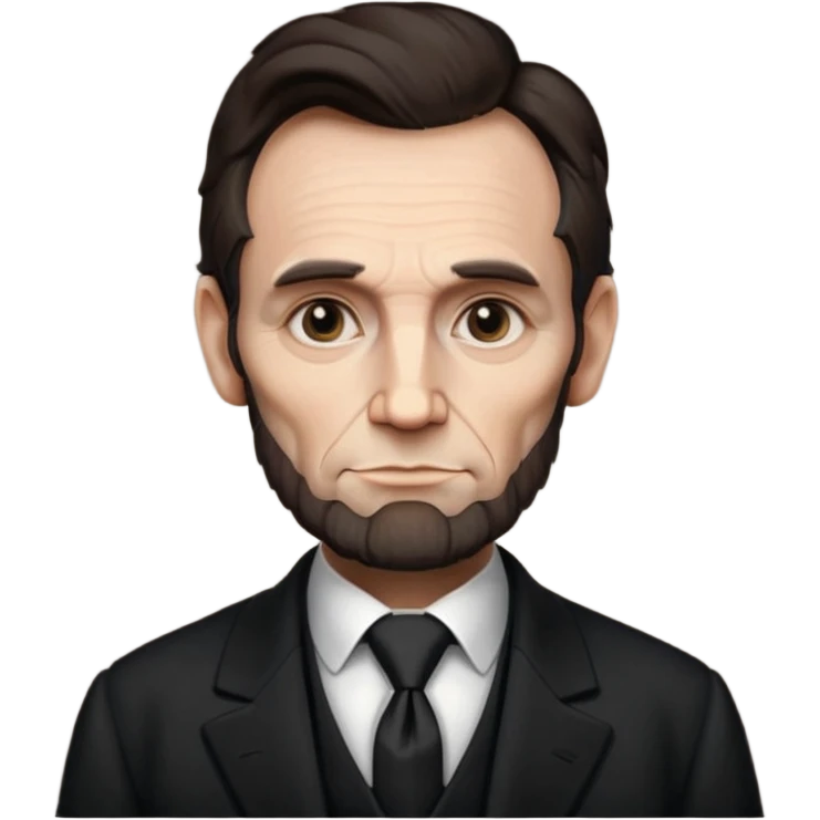 Abraham Lincoln front view emoji