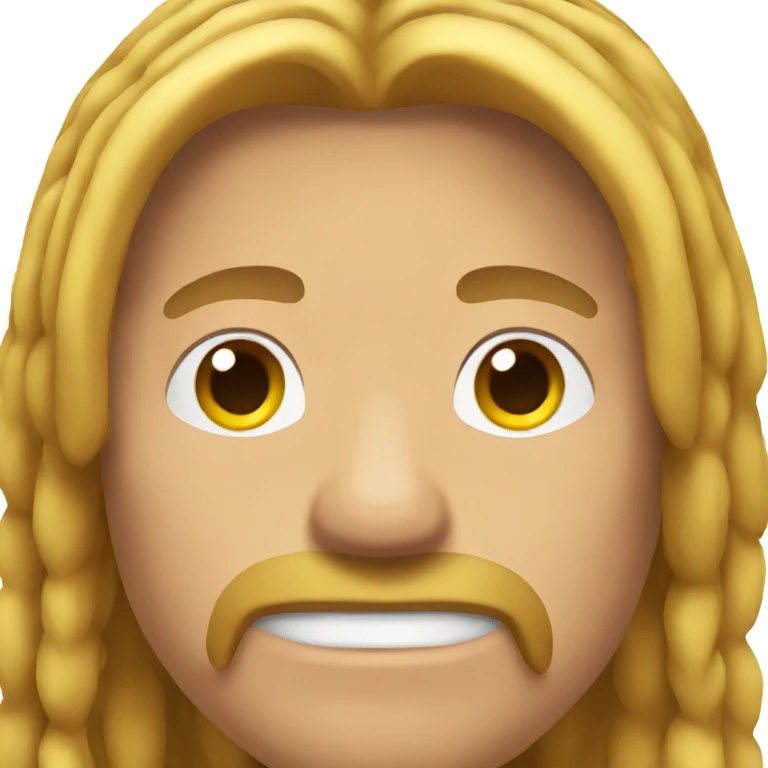 man long hair muscles emoji