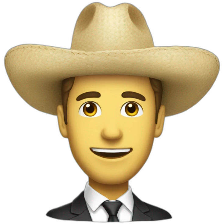 Macron chapeau mexicain emoji