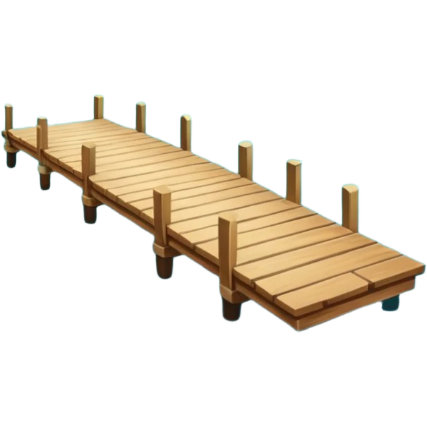 lagoon with dock emoji