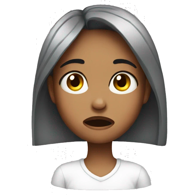 girl cry emoji