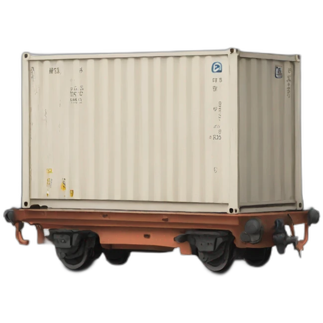 container on the train emoji