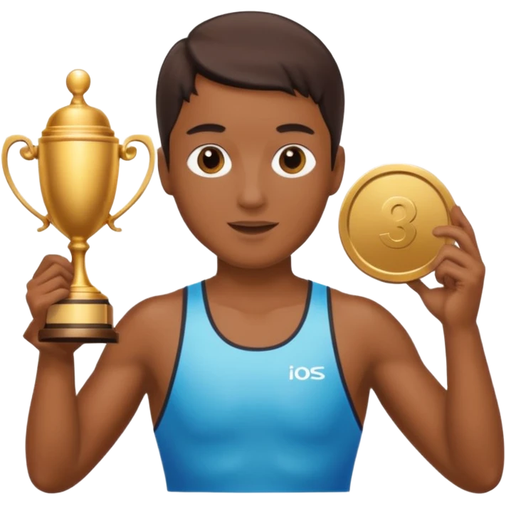 swimmer trophy emoji