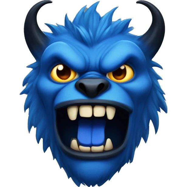 blue beast evil emoji