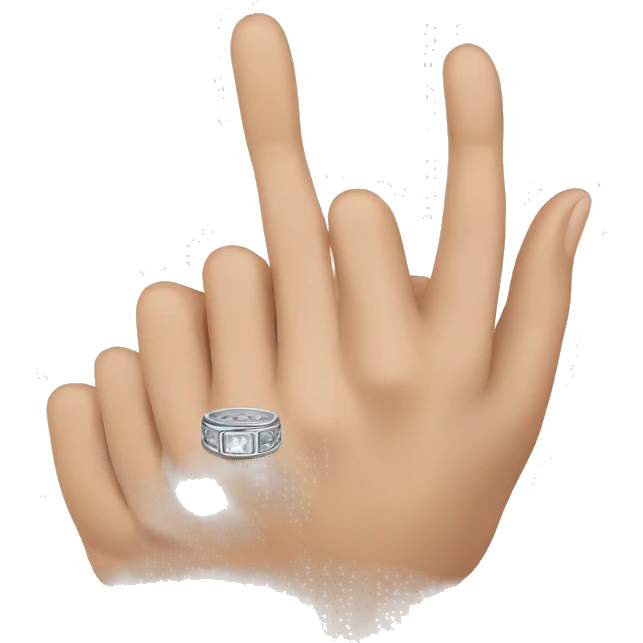 finger with wedding ring emoji