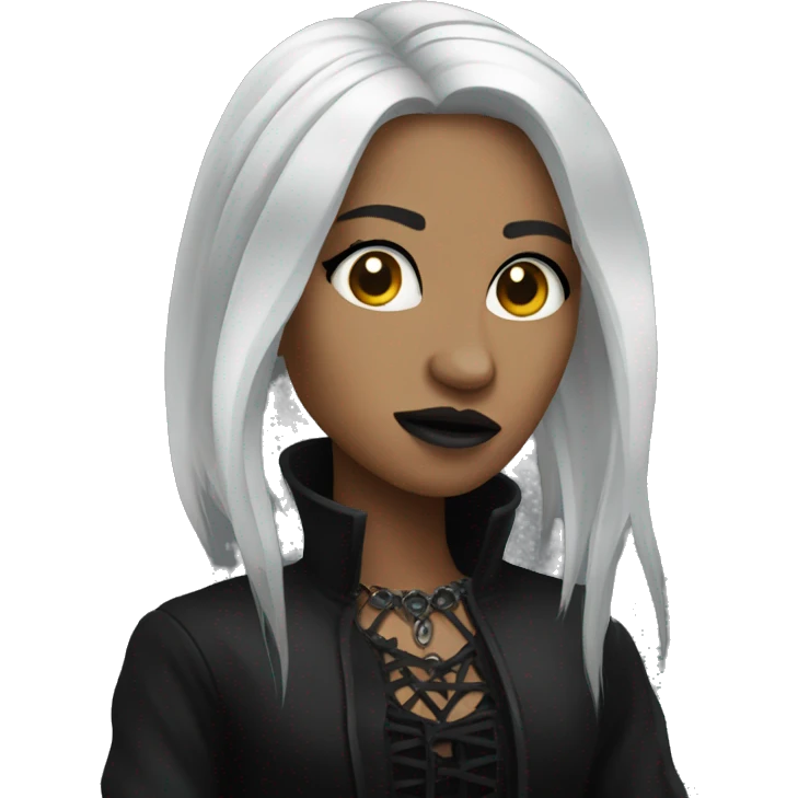 Gothic singer emoji