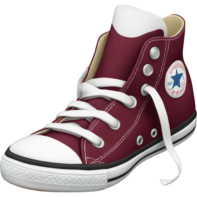 Burgundy Converse  emoji