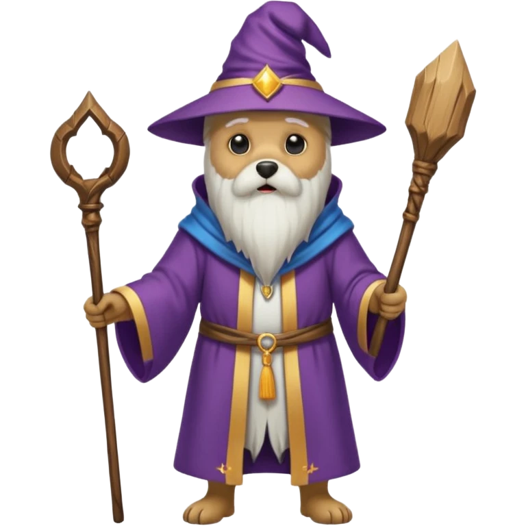 Dog wizard emoji