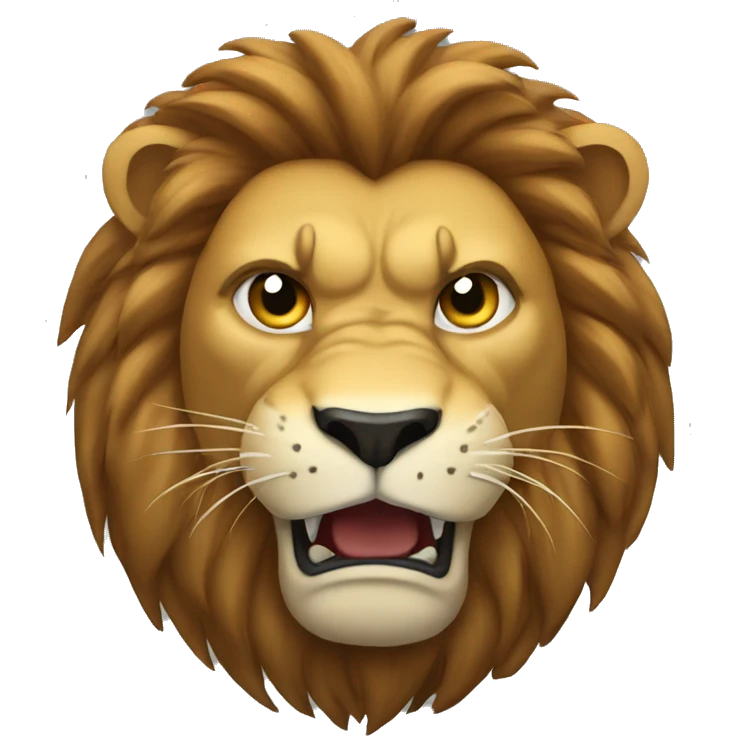 Lion angry emoji