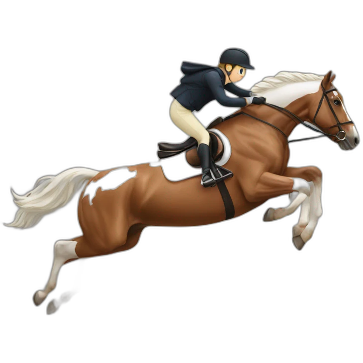 Horse jump emoji
