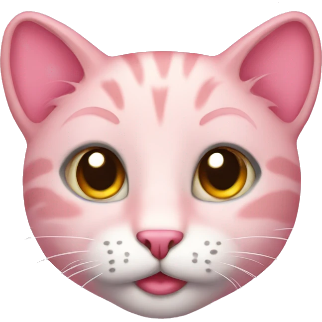 Cat cute pink emoji