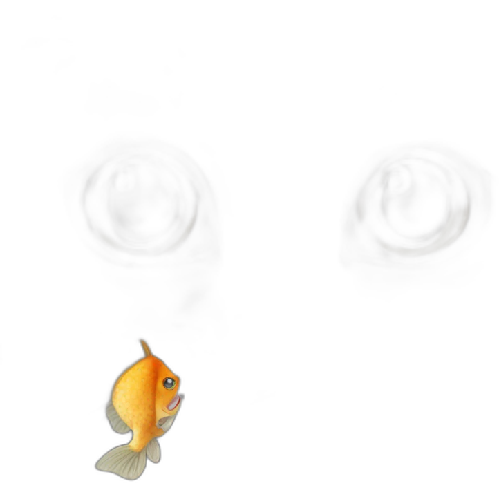 cat, with long gray furr, eats fish emoji