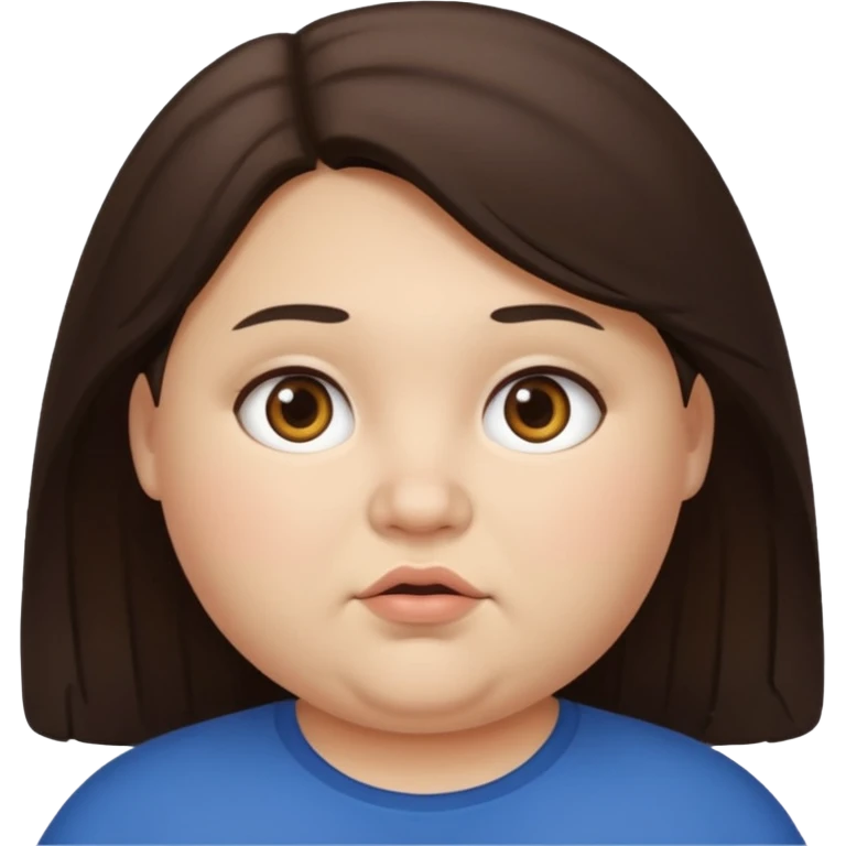 Familia de 4 personas : Hombre gordito pelo oscuro, Mujer pelo cafe, hija 1 pelo mono , hija 1 pelo oscuro. emoji