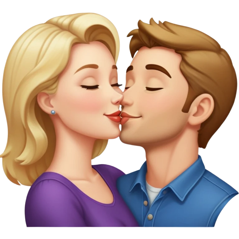 Angela kissing chris emoji