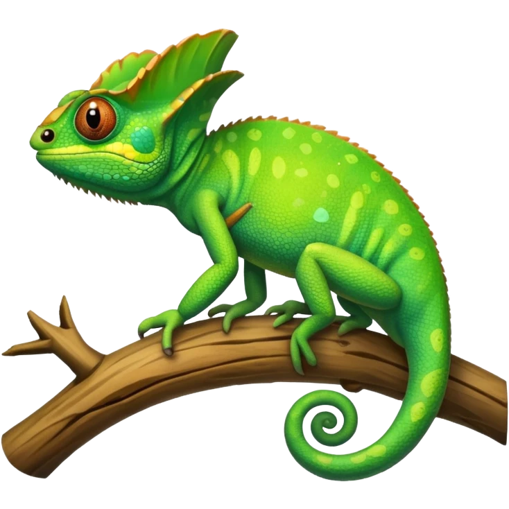 green chameleon emoji