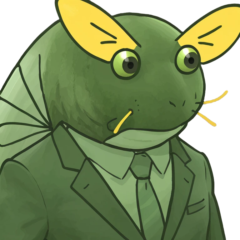 a yellow moth with trump’s face emoji