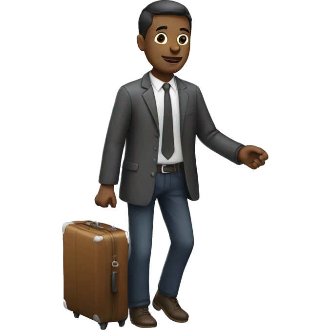  man with a suitcase emoji
