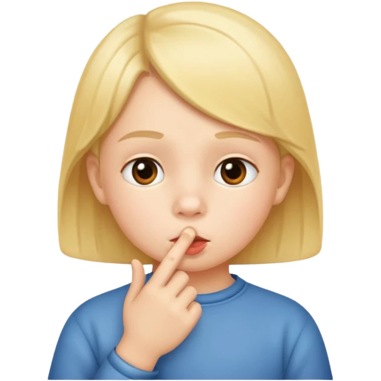 Niño shh emoji