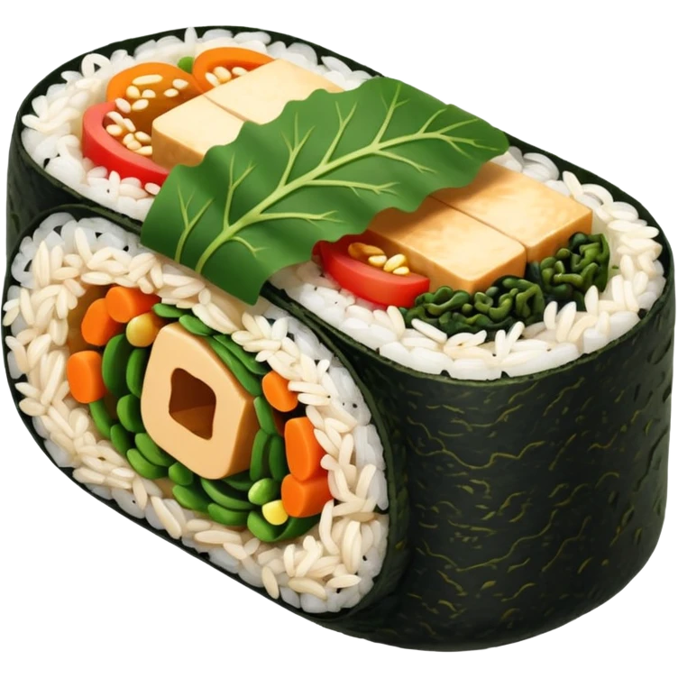 tofu kimbap single piece emoji