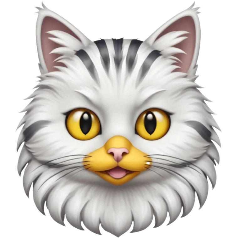 cat face on bird fullsize emoji