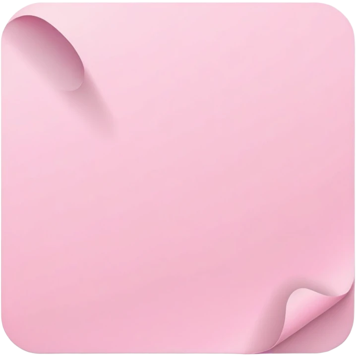 Pink paper emoji