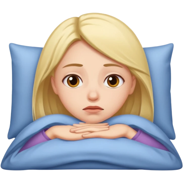 a girl trying to stay awake  emoji