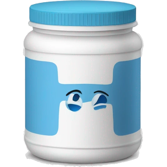 Protein powder container  emoji