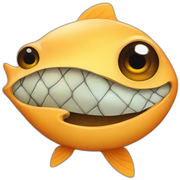 Chat qui mange un poisson emoji
