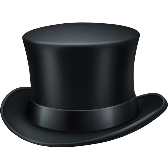 A top hat emoji