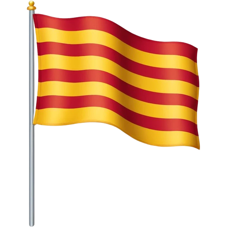 Uma bandeira da região da Catalunha de barcelona emoji