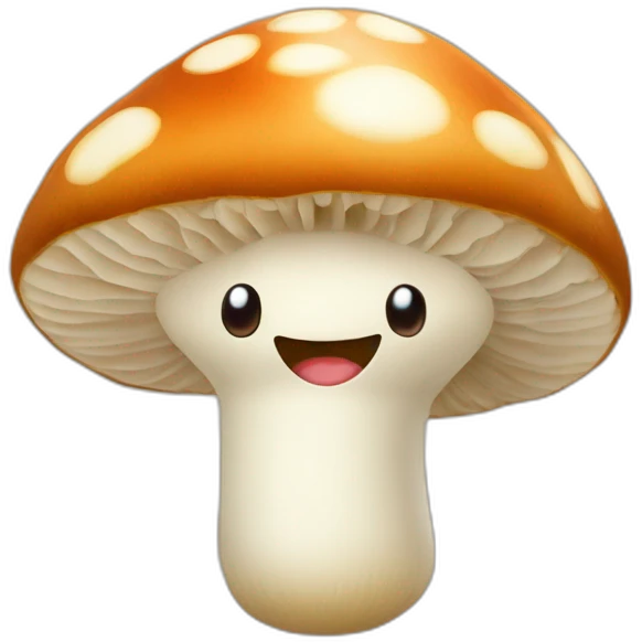 Un champignon heureux emoji