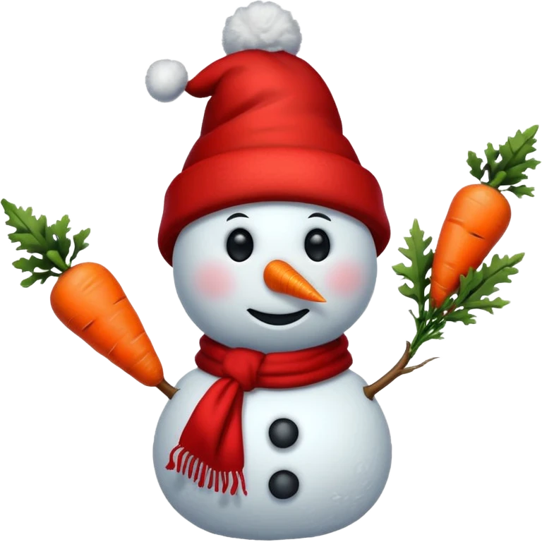 a snowman in a red scarf with the "S" logo and a red New Year's hat emoji