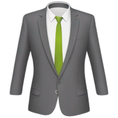 top of suit, in vector format modern and simple emoji